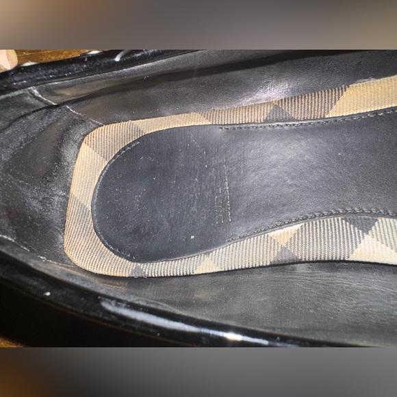 Burberry Buckle Strap Patent Leather Loafers - Picture 7 of 12